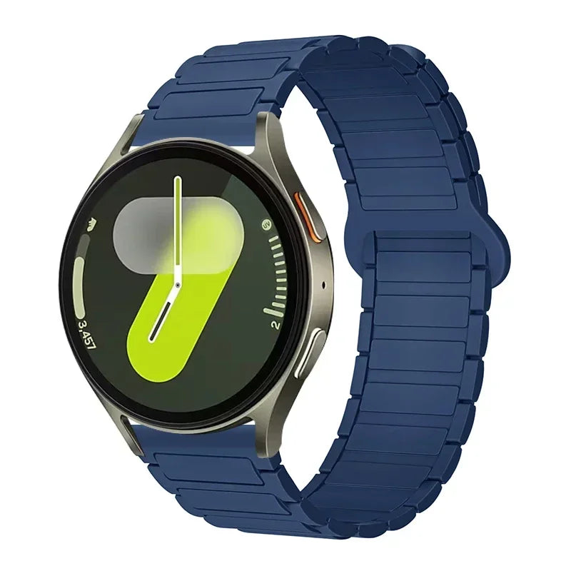 Motorola Moto Ribbed Magnetic Silicone Loop Band — Blue