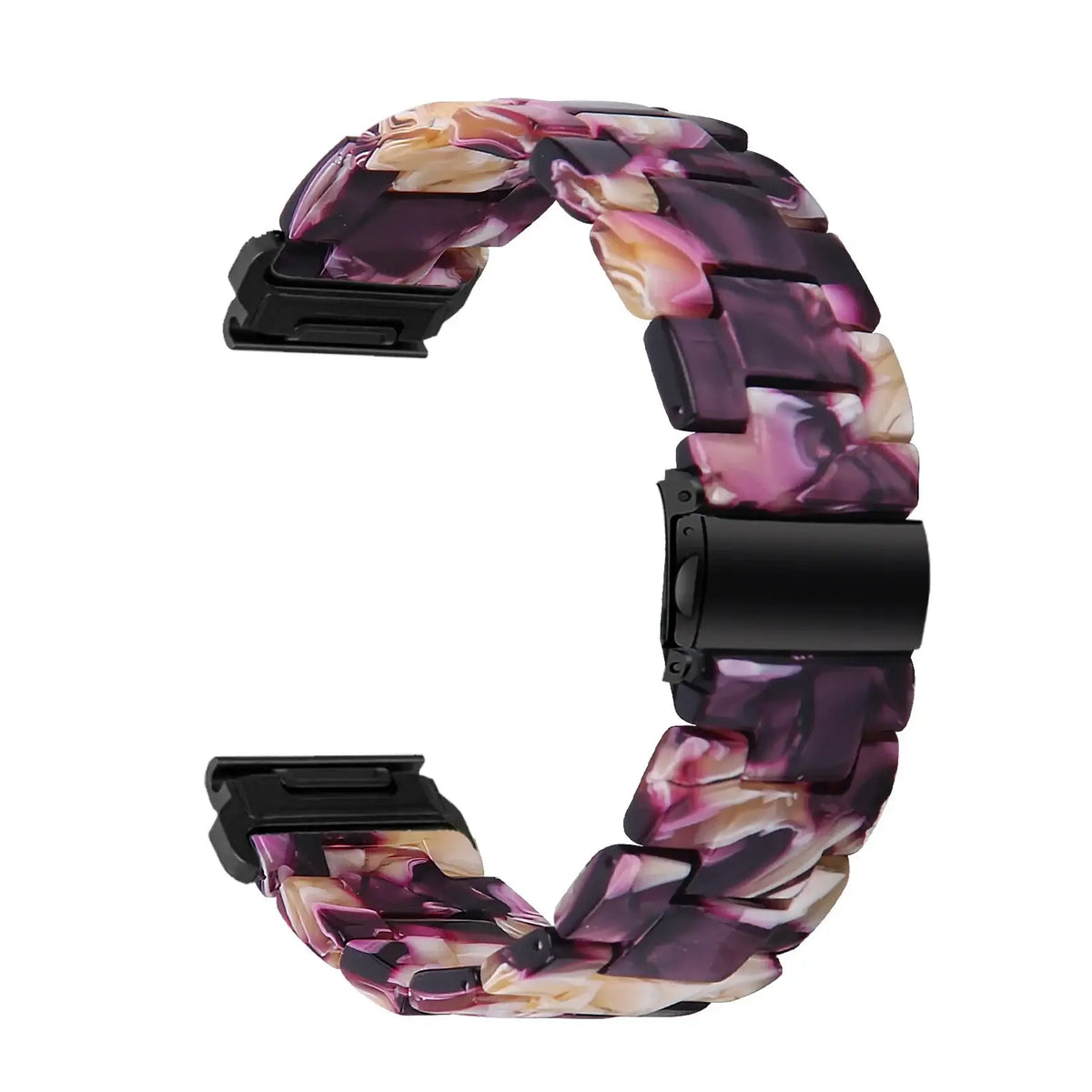 Garmin QuickFit Resin Bracelet Band in Purple / Pink / White Marble