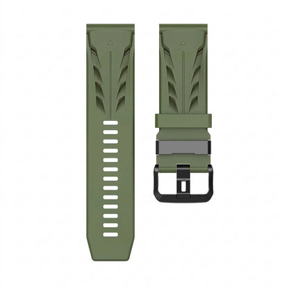 Garmin QuickFit 22/26mm Textured Silicone Band, Solid or Camo — material detail