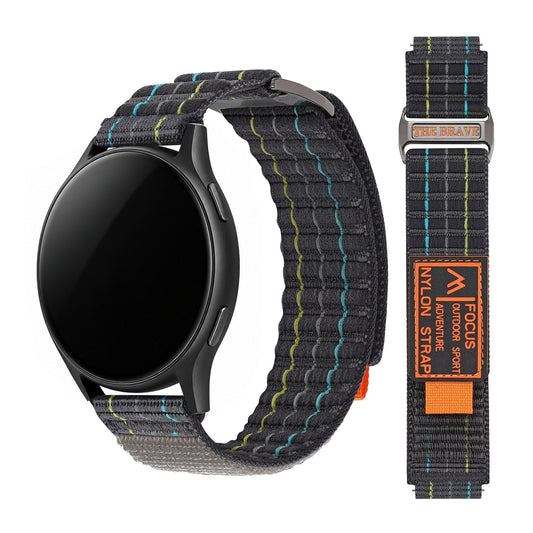Striped Nylon Trail Loop Band for Motorola Moto — Charcoal Gray
