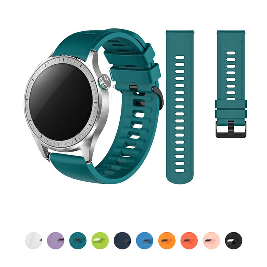 Motorola Moto Watch Textured Silicone Band with Black Pin Buckle — original band with Moto hero presentation
