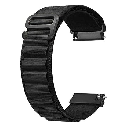 Motorola Moto Watch Alpine-Style Nylon Band with Metal G-Hook — original band and real variant previews