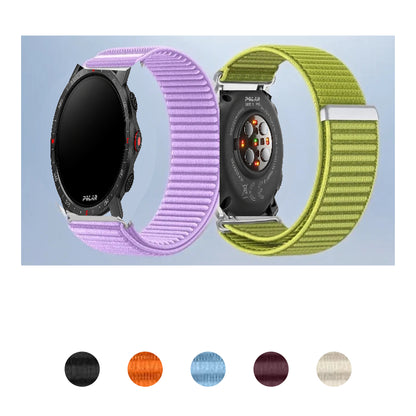Ribbed Nylon Sport Loop Band for Polar – multiple colors on watches