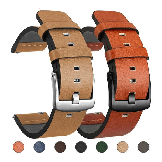 Polar Leather Band with Square Adjustment Holes — Leather color selection
