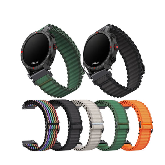 Polar Ocean-Style Ribbed Nylon Loop Band — Color selection