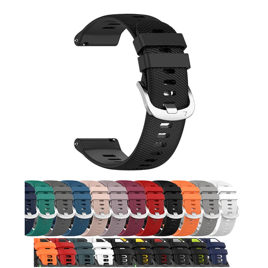 Polar Textured Silicone Buckle Band — Solid and two-tone color selection