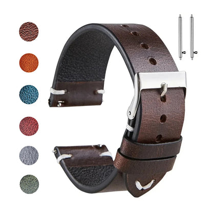 Polar Calfskin Leather Band with Accent Stitching — Leather color selection
