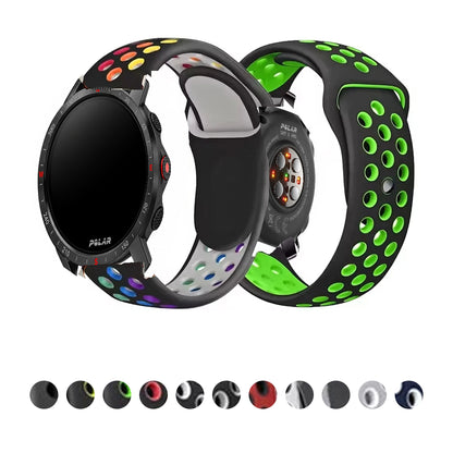 Polar Perforated Silicone Pin-and-Tuck Band — Color and pattern selection