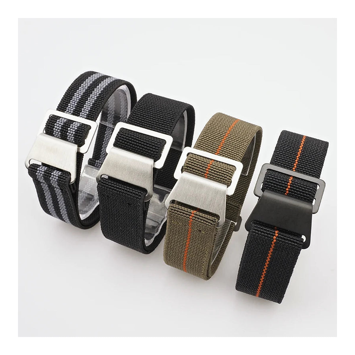 Polar Elastic Nylon Parachute Watch Band — Color and clasp selection