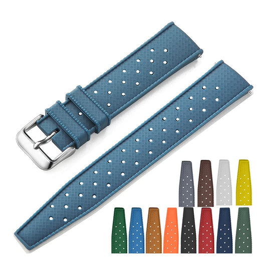 Tropic Silicone Band for Polar – slate blue band and color previews
