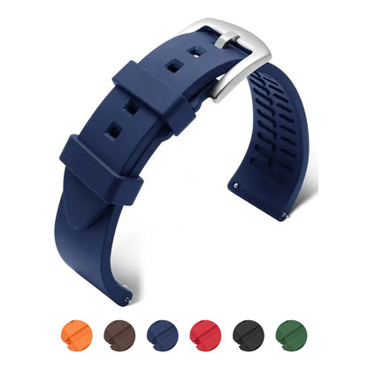 Suunto Race, Vertical & 9 Peak Smooth Silicone Band, Grooved Underside – BandsCo Straps