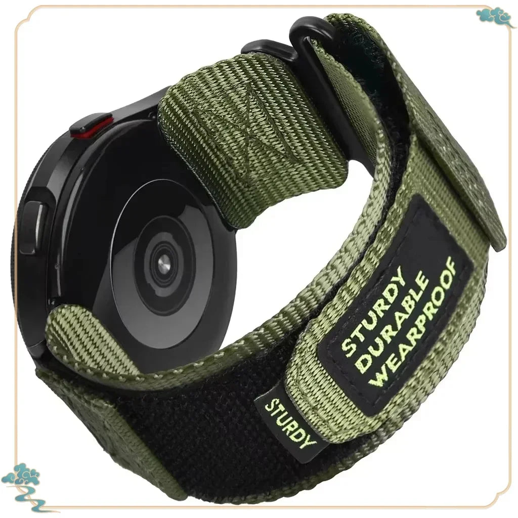 COROS Nylon Hook-and-Loop Band in Solid and Camo Colors – Olive Green