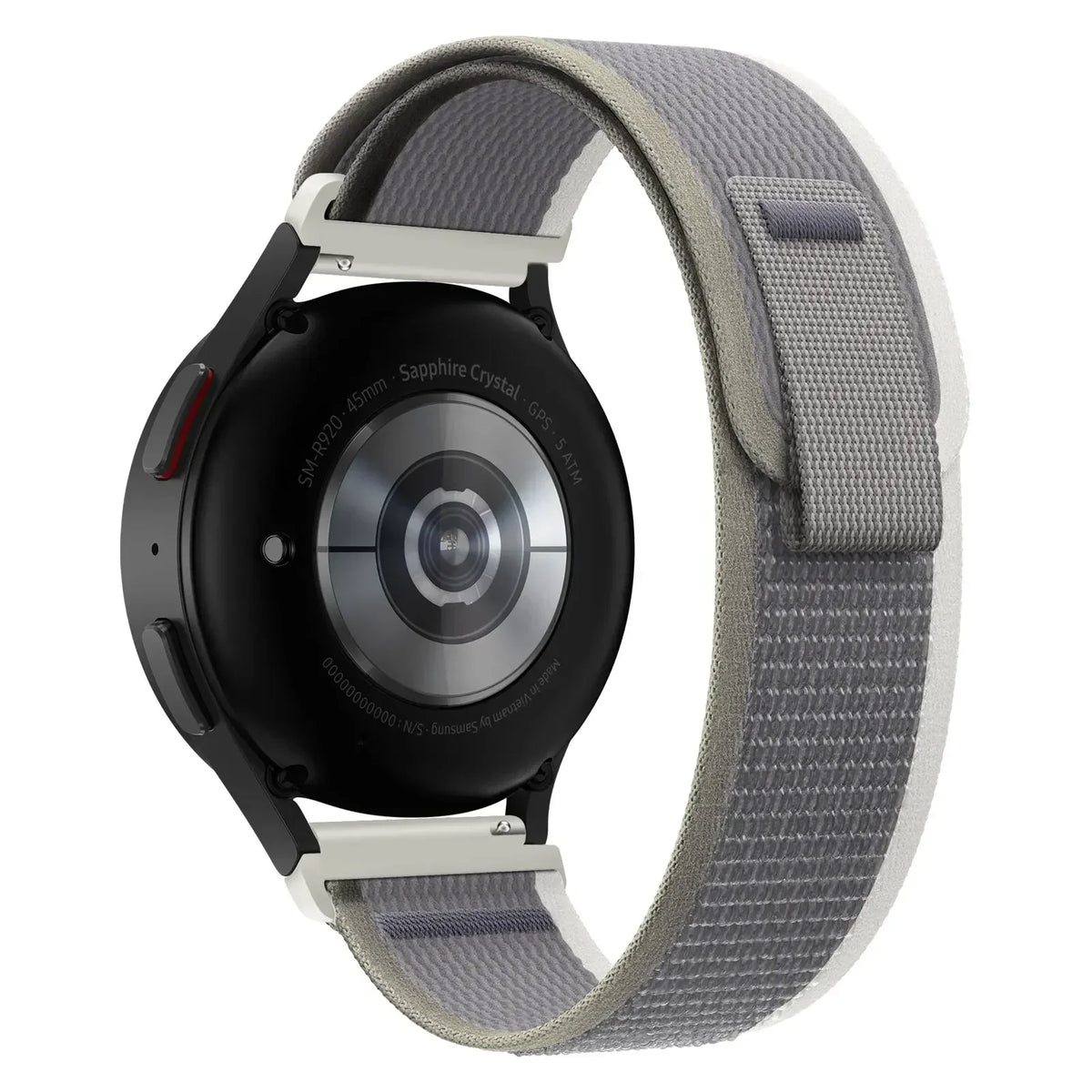 COROS Nylon Sport Loop Band with Pull Tab – Gray / Beige