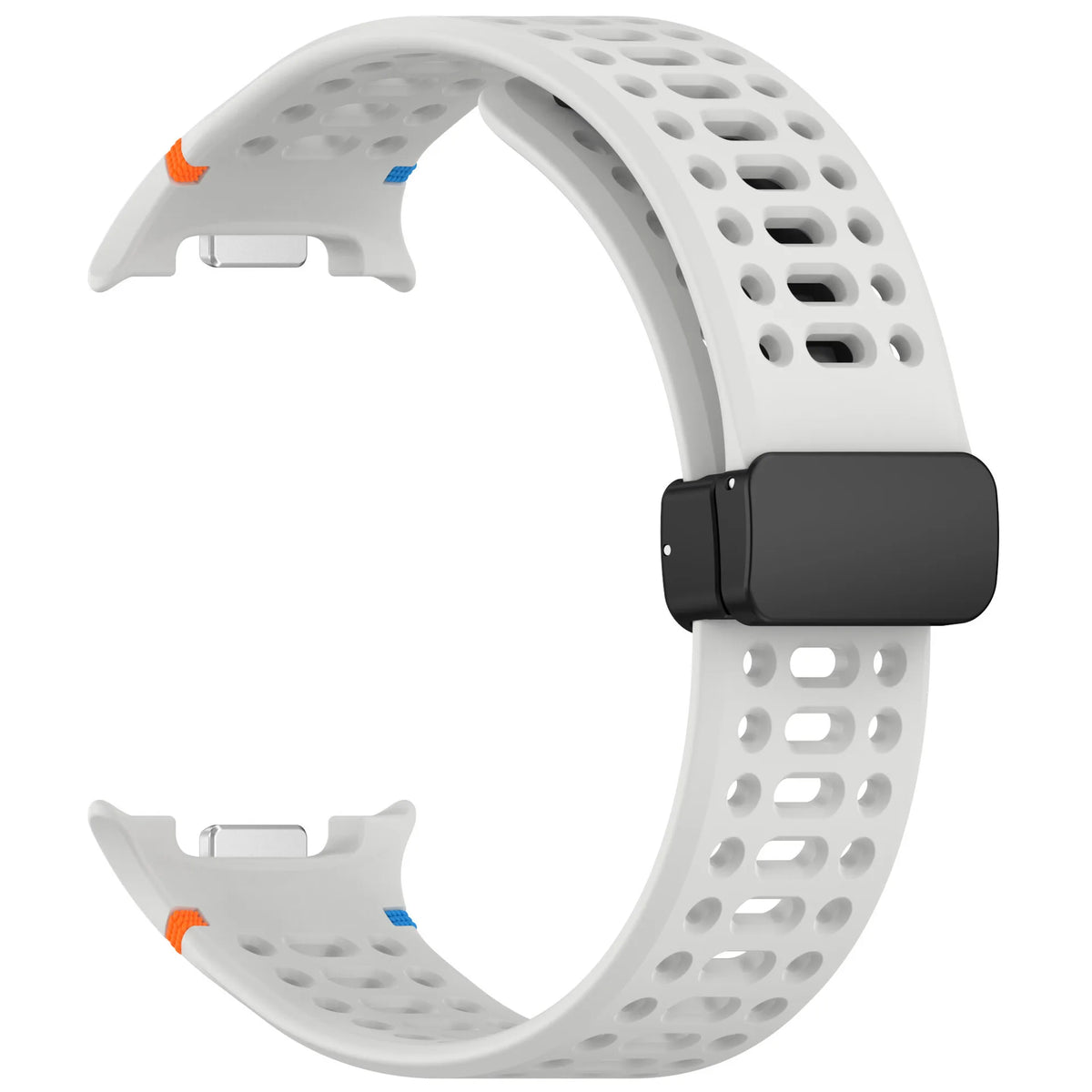 Galaxy Watch8, Watch8 Classic & Watch9 Perforated Silicone Band in Light Gray