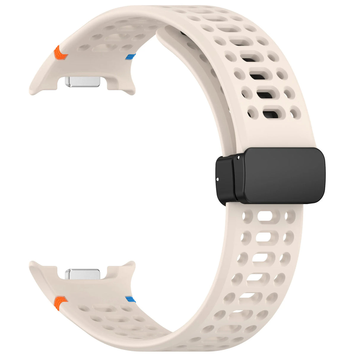 Galaxy Watch8, Watch8 Classic & Watch9 Perforated Silicone Band in Starlight