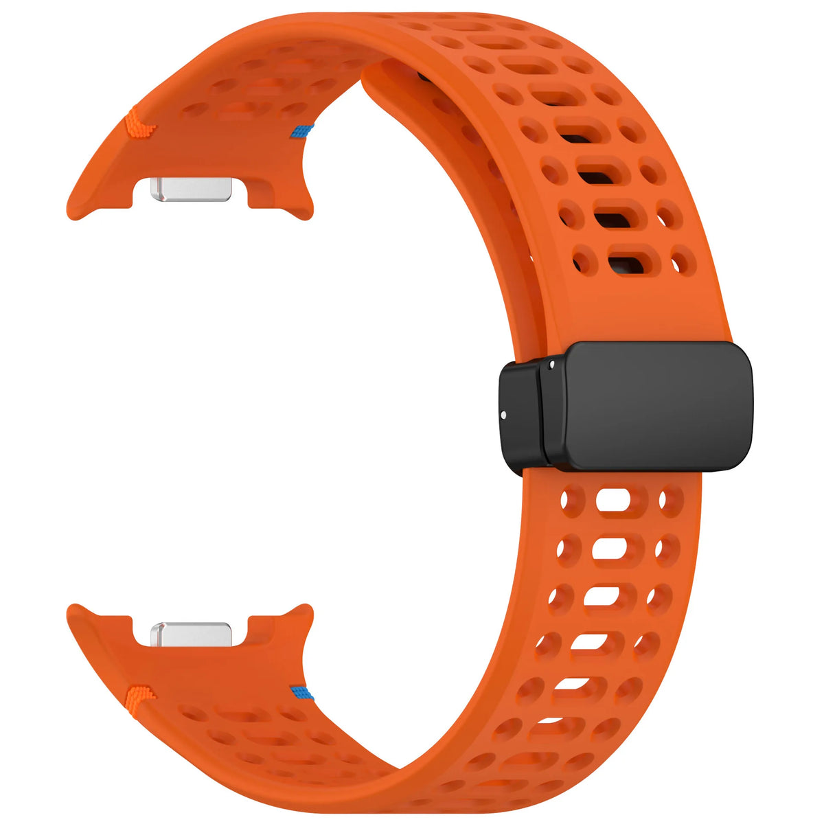 Galaxy Watch8, Watch8 Classic & Watch9 Perforated Silicone Band in Orange