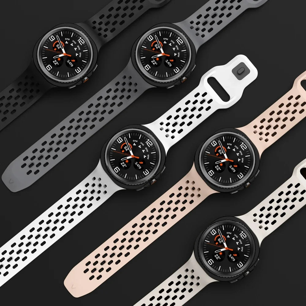 Ventilated silicone bands in several colors