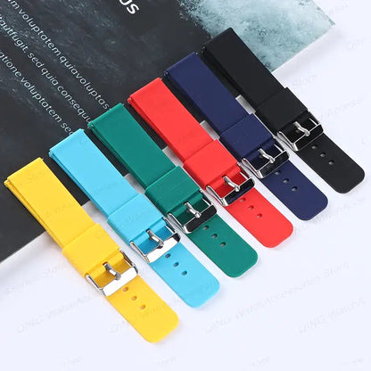 Silicone watch bands in multiple colors for compatible Huawei watches