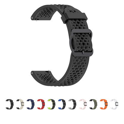 OnePlus Smartwatch Silicone Band Sport Strap Replacement Watch Accessory in black, compatible with multiple OnePlus watch models.