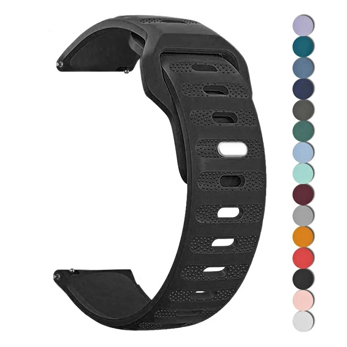 OnePlus Smartwatch Bands Silicone Sport Strap Bracelet Replacement in black with multiple color options