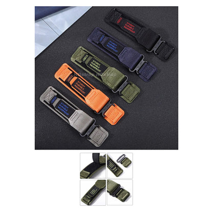 OnePlus Smartwatch Nylon Canvas Sport Band Replacement Wristband on a durable watch with a sturdy strap.
