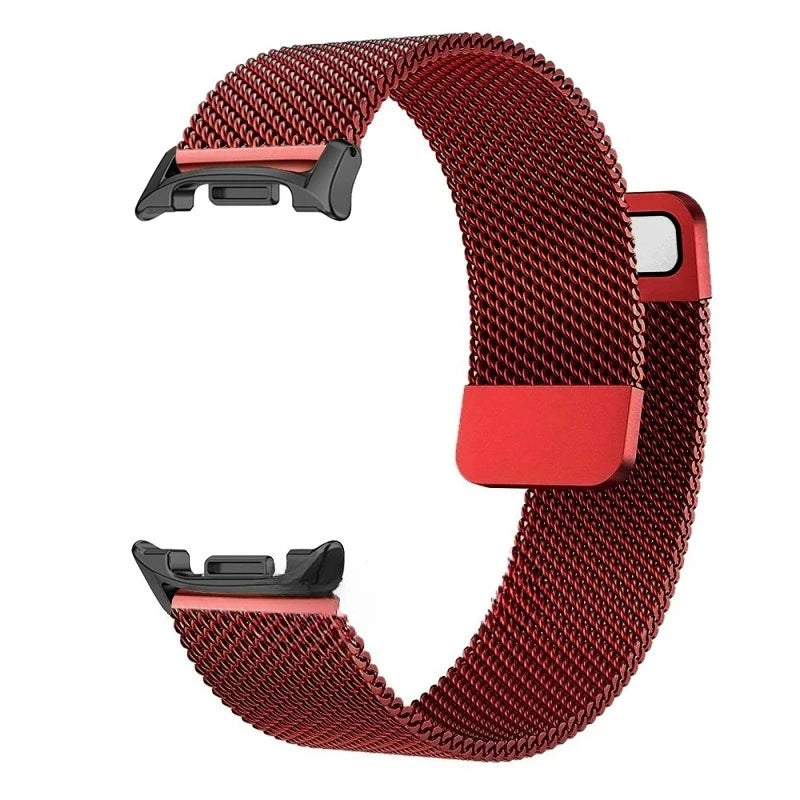 Magnetic Milanese Mesh Band in Red for Samsung Galaxy Watch8, Watch8 Classic and Watch9