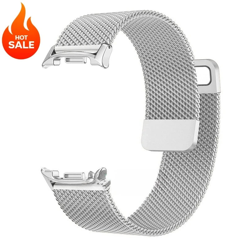 Magnetic Milanese Mesh Band in Silver for Samsung Galaxy Watch8, Watch8 Classic and Watch9