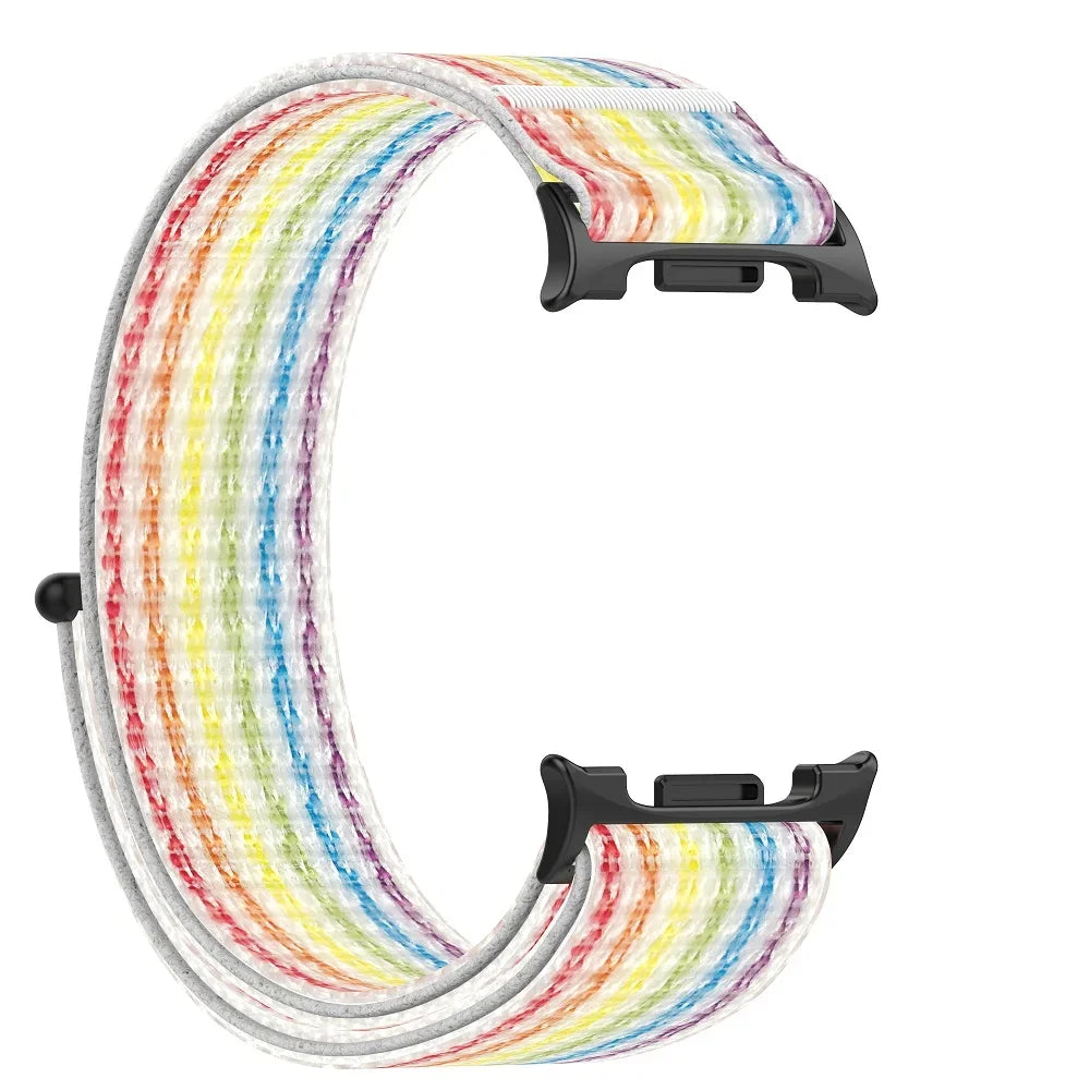 Galaxy Watch8, Watch8 Classic & Watch9 Nylon Sport Loop in Rainbow