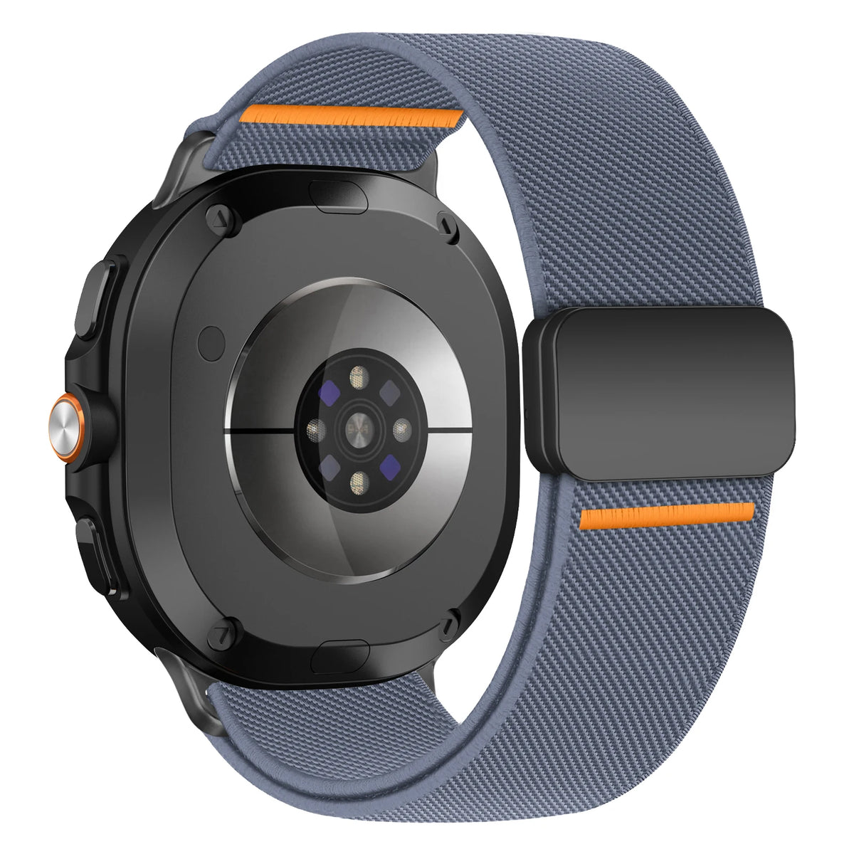 Galaxy Watch8, Watch8 Classic & Watch9 Nylon Accent Clasp Band in Blue Gray