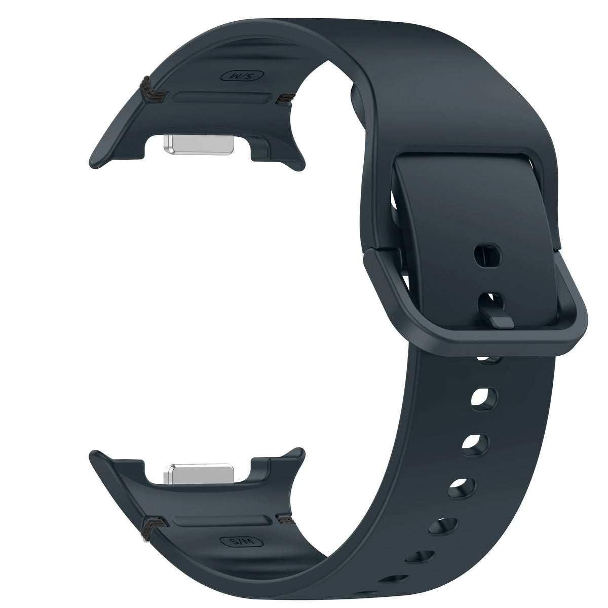 Classic Silicone Buckle Band in Space Gray for Samsung Galaxy Watch8, Watch8 Classic and Watch9