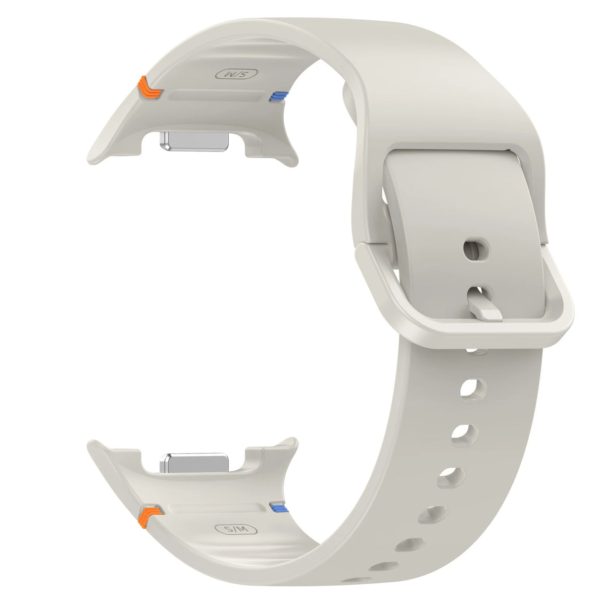 Classic Silicone Buckle Band in Starlight for Samsung Galaxy Watch8, Watch8 Classic and Watch9