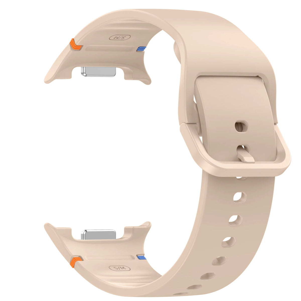 Classic Silicone Buckle Band in Almond for Samsung Galaxy Watch8, Watch8 Classic and Watch9