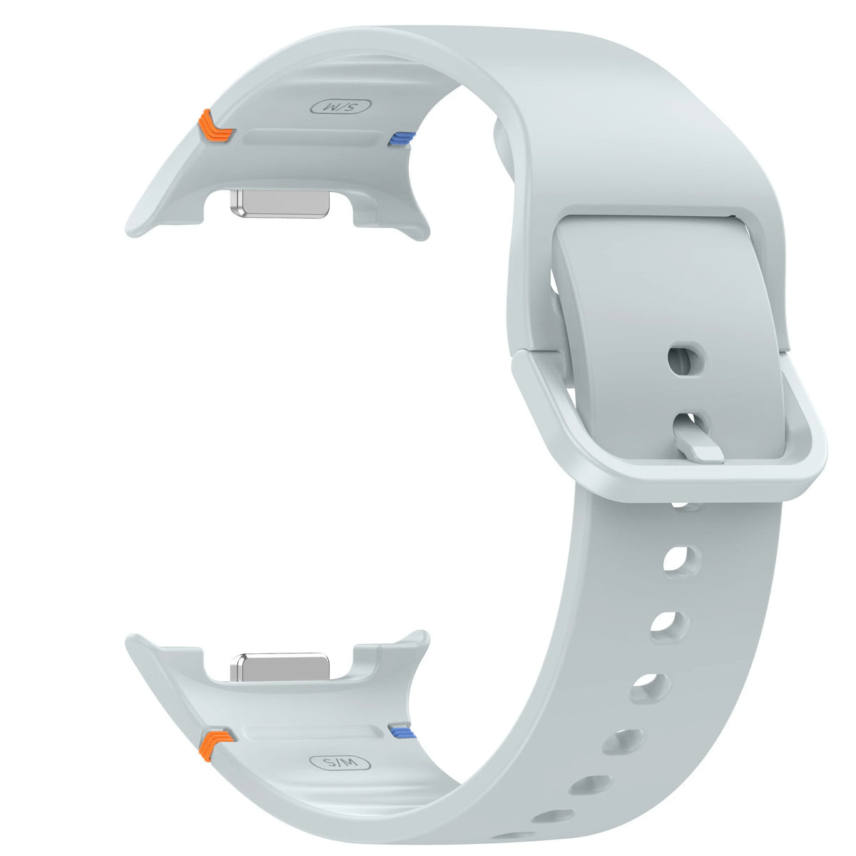 Classic Silicone Buckle Band in Light Gray for Samsung Galaxy Watch8, Watch8 Classic and Watch9