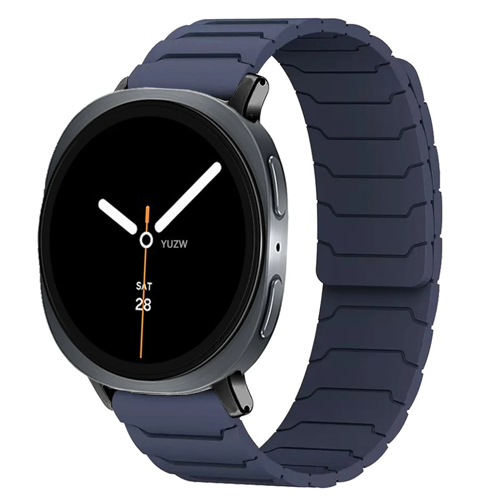 Magnetic Silicone Panel Band in Midnight Blue for Samsung Galaxy Watch8, Watch8 Classic and Watch9