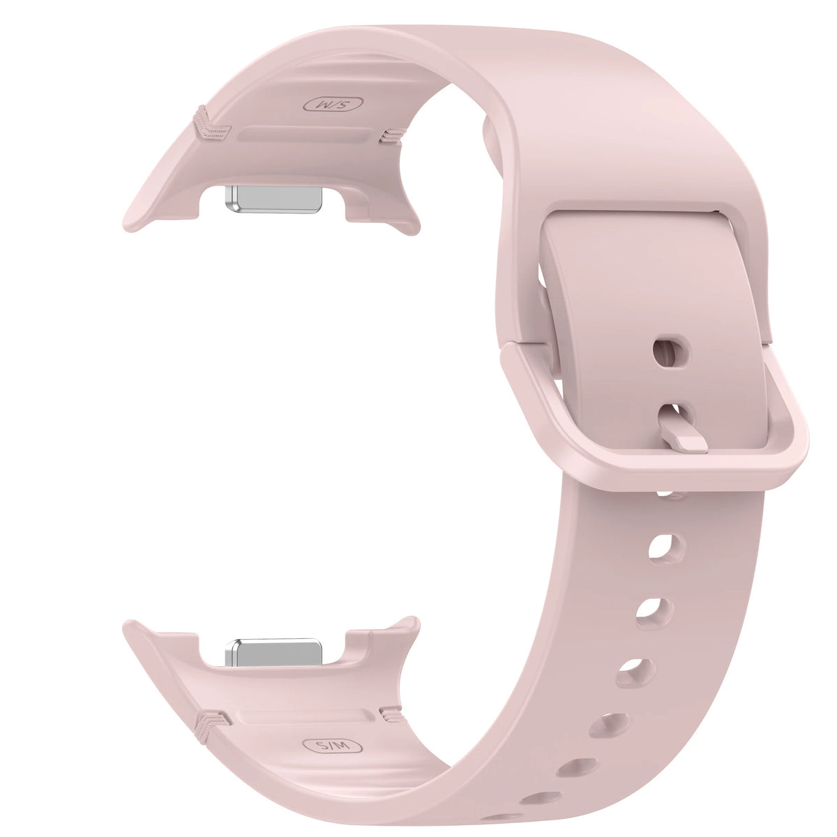 Classic Silicone Buckle Band in Pink for Samsung Galaxy Watch8, Watch8 Classic and Watch9
