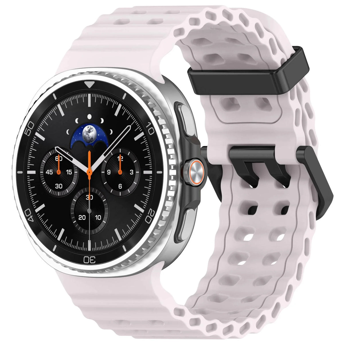 Perforated Silicone Sport Band in Pink for Samsung Galaxy Watch8, Watch8 Classic and Watch9