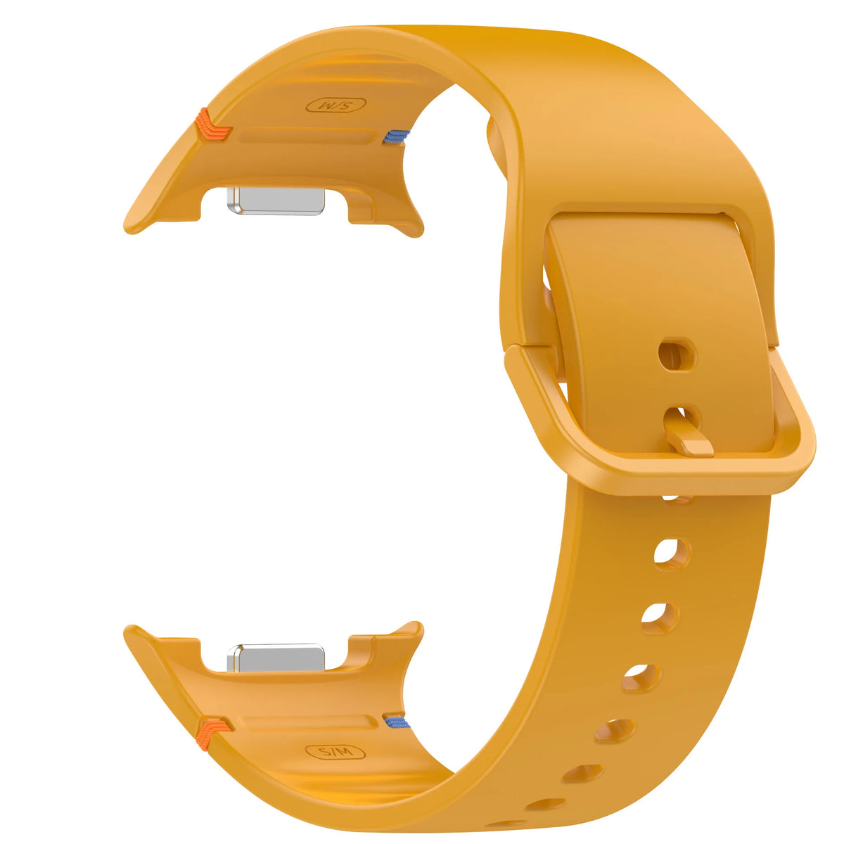 Classic Silicone Buckle Band in Yellow for Samsung Galaxy Watch8, Watch8 Classic and Watch9