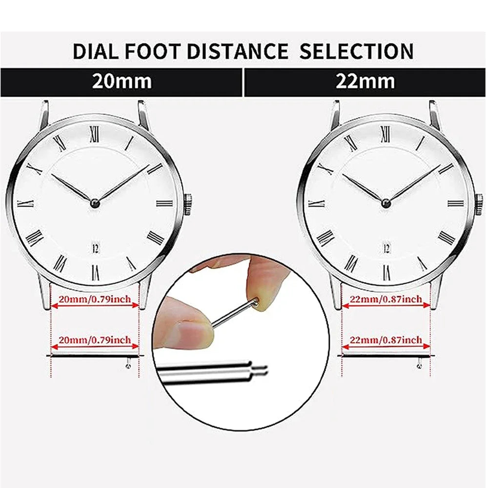Watch lug measurement and spring bar diagram for COROS – BandsCo Straps