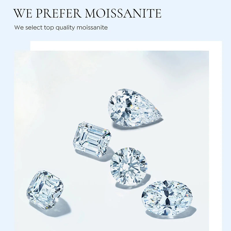 Round Moissanite Hoop Earrings in White Gold-Plated Silver — Moissanite stone illustration